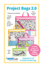 FREE Youtube Sew Along- ByAnnies Project Bags 2.0 Finishing- August 28th, 10:30am-1:30pm PST