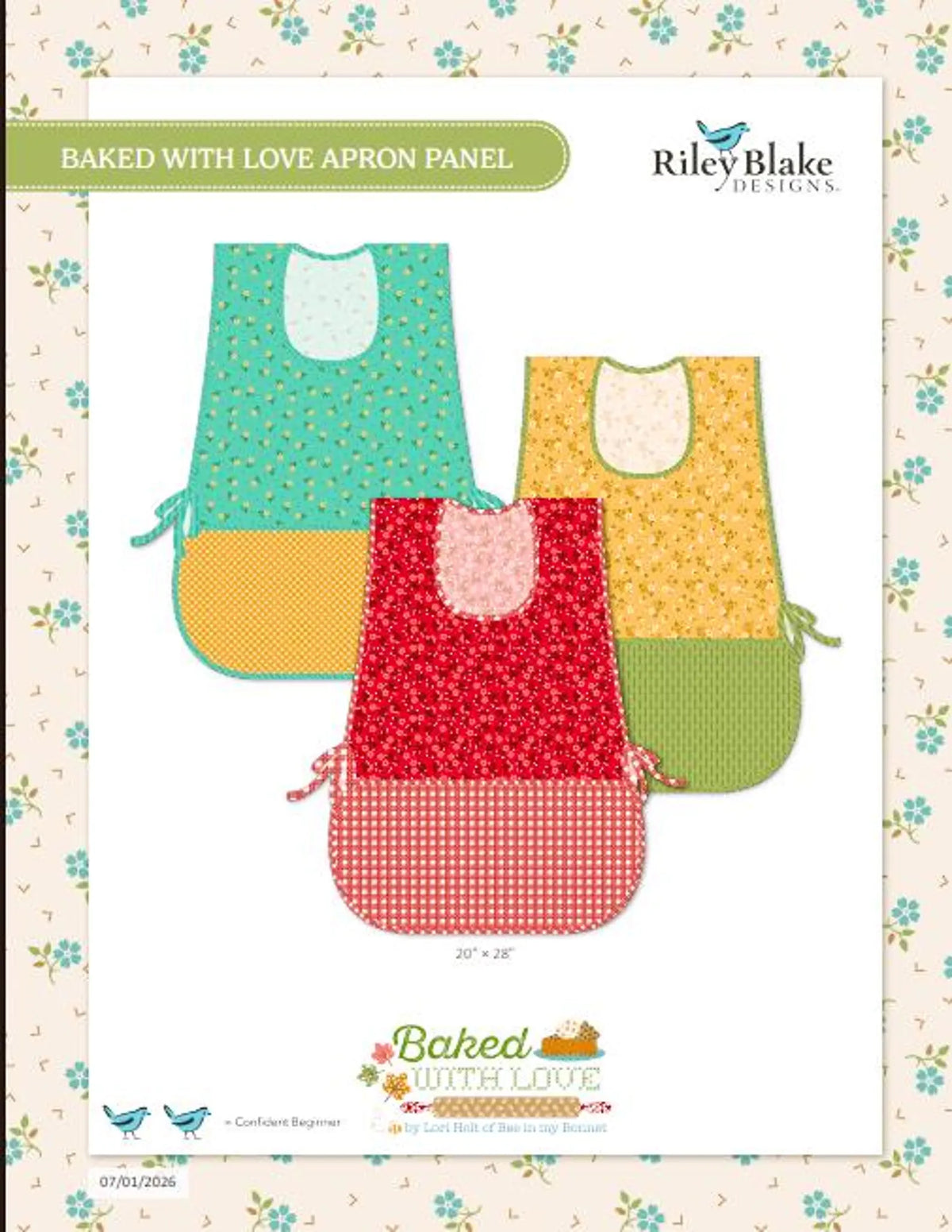 Free Youtube Sew Along- Riley Blake Baked with Love Apron with Renee- October 16th, 10:30am-1:30pm PST