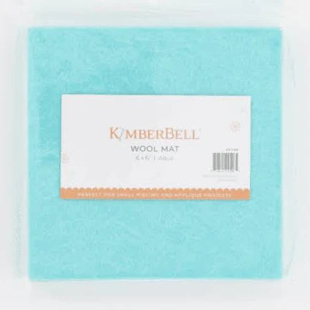 Kimberbell Wool Mat 6"x6" Aqua KDTL126