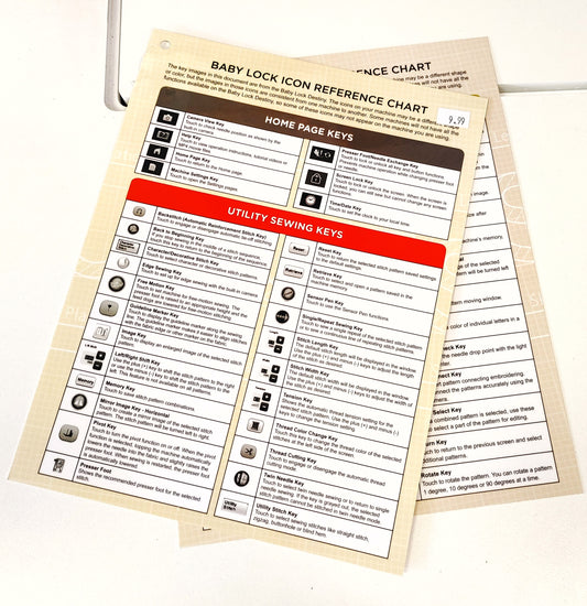 Babylock Icon Reference sheets