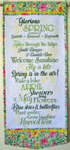 Load image into Gallery viewer, Glorious Spring Wall Hanging Janine Babich Embroidery Design