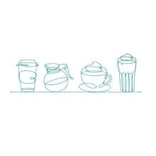 Load image into Gallery viewer, But First, Coffee Collection ScissorTail Stitches #51213