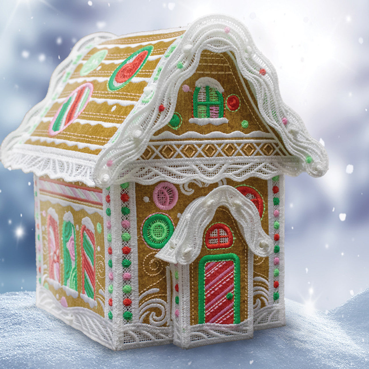 PREORDER SCISSORTAIL STITCHES Freestanding Cookie Cabin 51280
