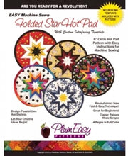 Load image into Gallery viewer, Folded Star Round 8" Hot Pad Pattern