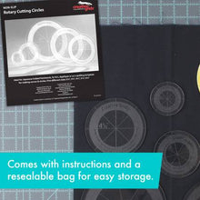 Load image into Gallery viewer, Creative Grids Quilt Ruler Circles (5 Discs with Grips) Quilt Ruler # CGRCRCL