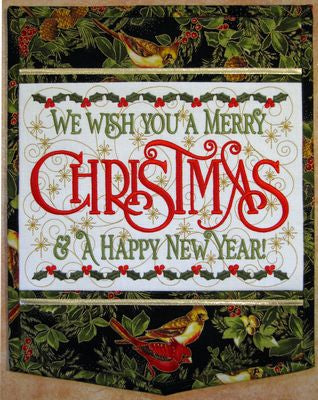 We Wish You... Wall Hanging Pattern Embroidery Design Janine Babich JBDWWY