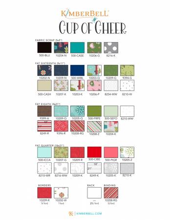 Cup of Cheer, Kimberbell Advent Quilt Machine Embroidery CD #KD812