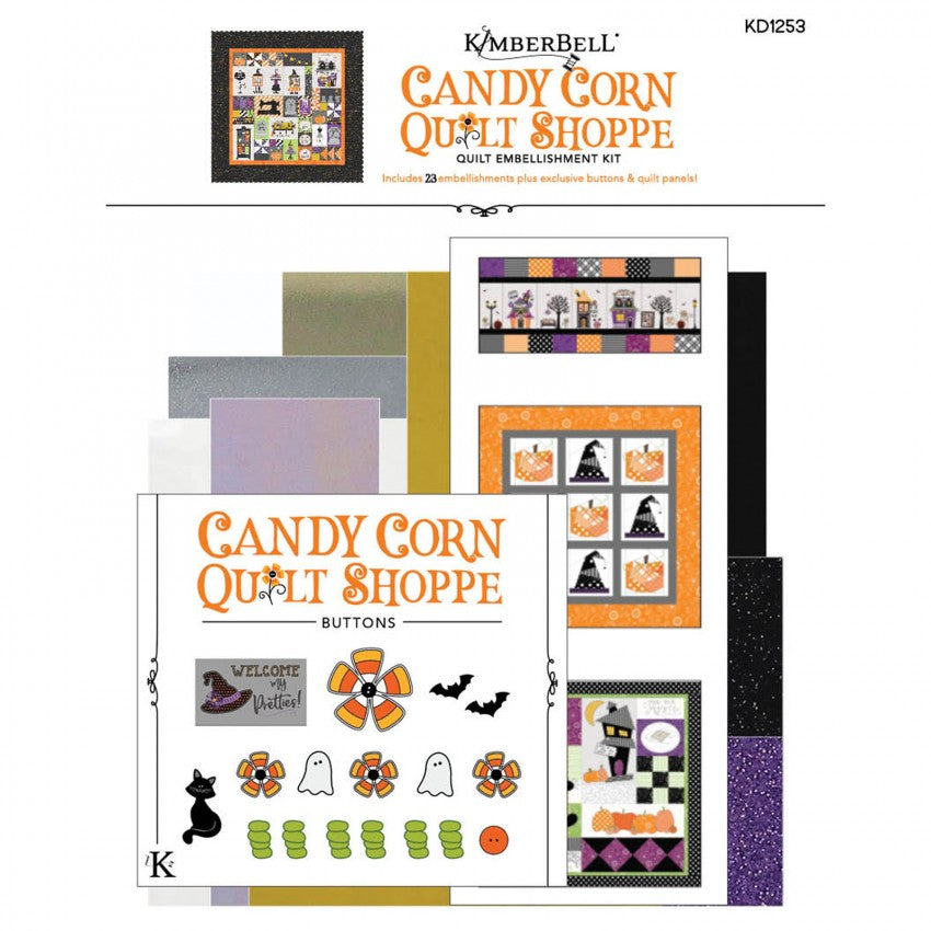 Kimberbell Hometown Halloween Candy Corn Quilt Shoppe EMBELLISHMENT KIT KDKB1253
