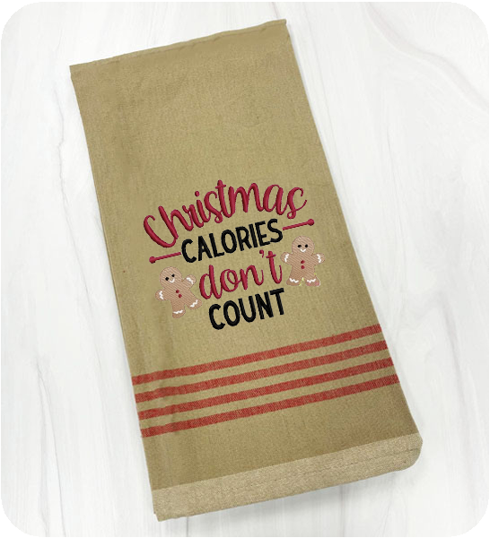 Farmhouse Taupe With Red Plaid Border Kitchen Towel for embroidery