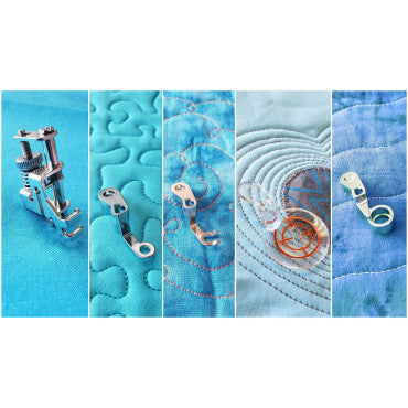 Free Motion Quilt Set of 4 Soles and Foot BL-FMQS