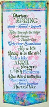Load image into Gallery viewer, Glorious Spring Wall Hanging Janine Babich Embroidery Design