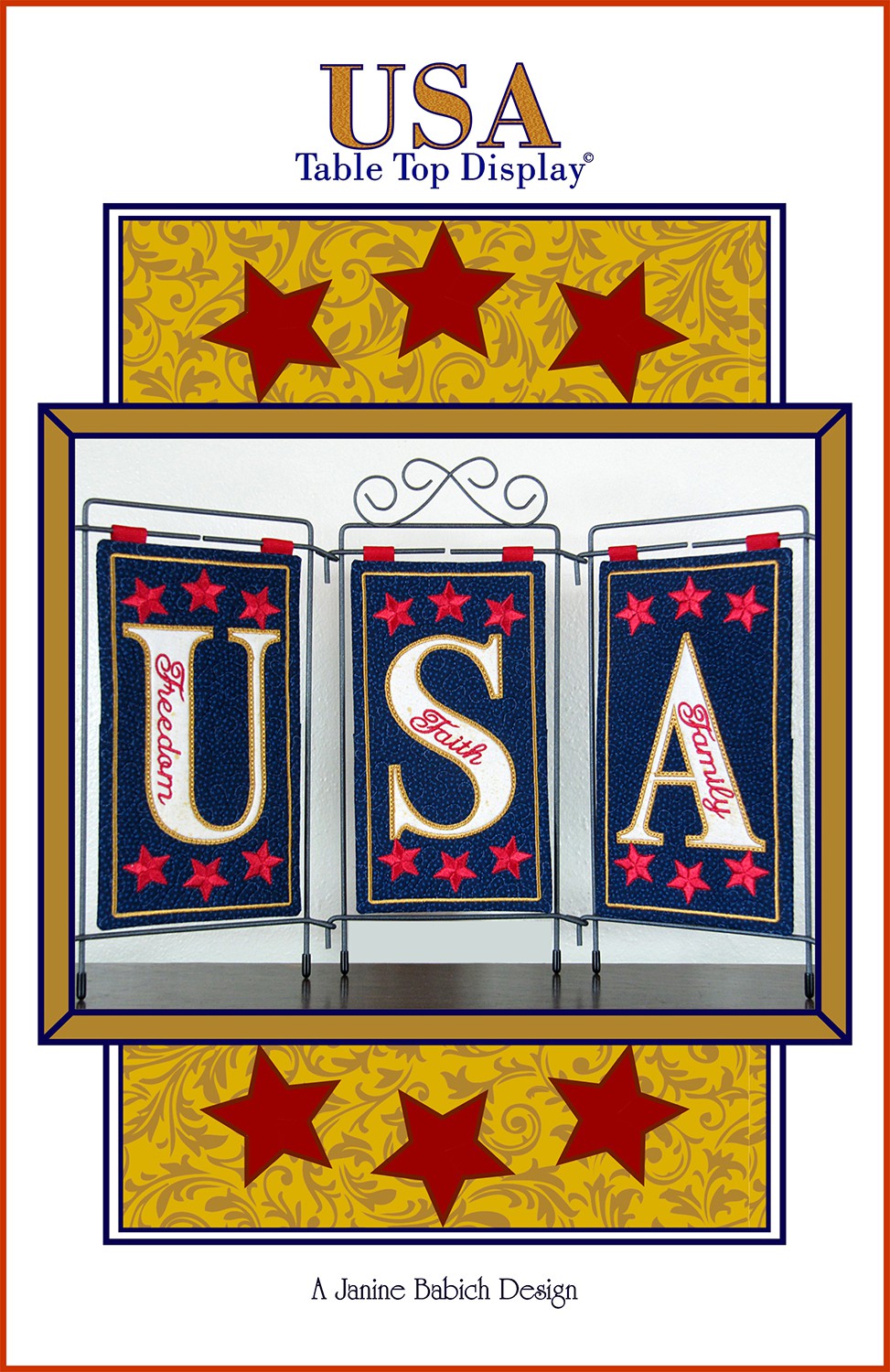 Janine Babich USA Table Top Display Embroidery Design JBDUSA