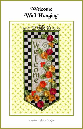 Janine Babich CD Welcome Wall Hanging Machine Embroidery