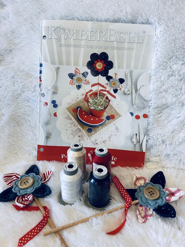 Kimberbell Patriotic Parade Event Brown Box Special Thread Set (Full Thread Kit OR A La Carte Colors, use drop down menu to make your selection)