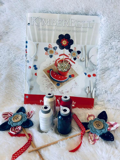 Kimberbell Patriotic Parade Event Brown Box Special Thread Set (Full Thread Kit OR A La Carte Colors, use drop down menu to make your selection)