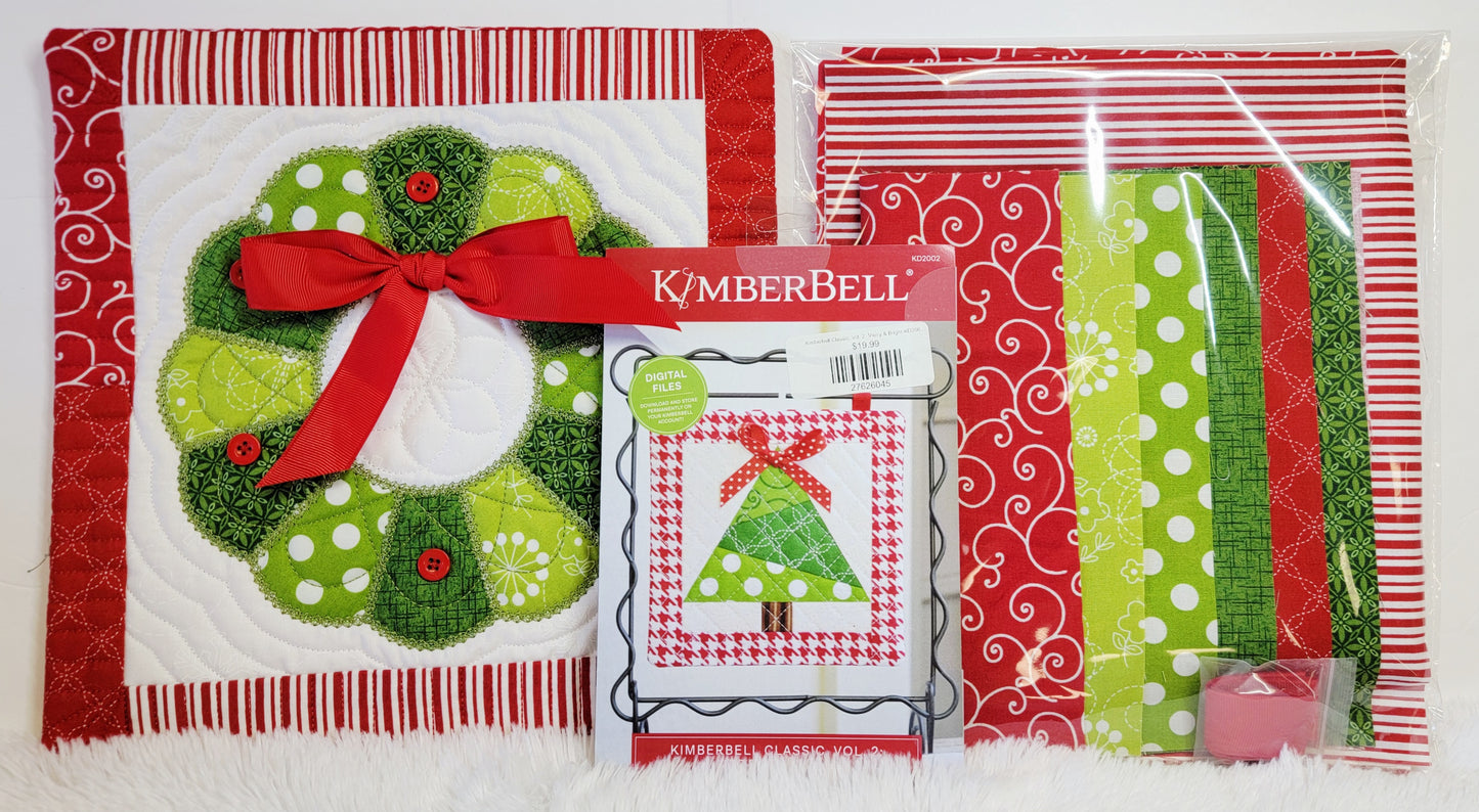 Kimberbell Classics Vol. 2: Merry and Bright Pillow Fabric Kit AND/OR Design