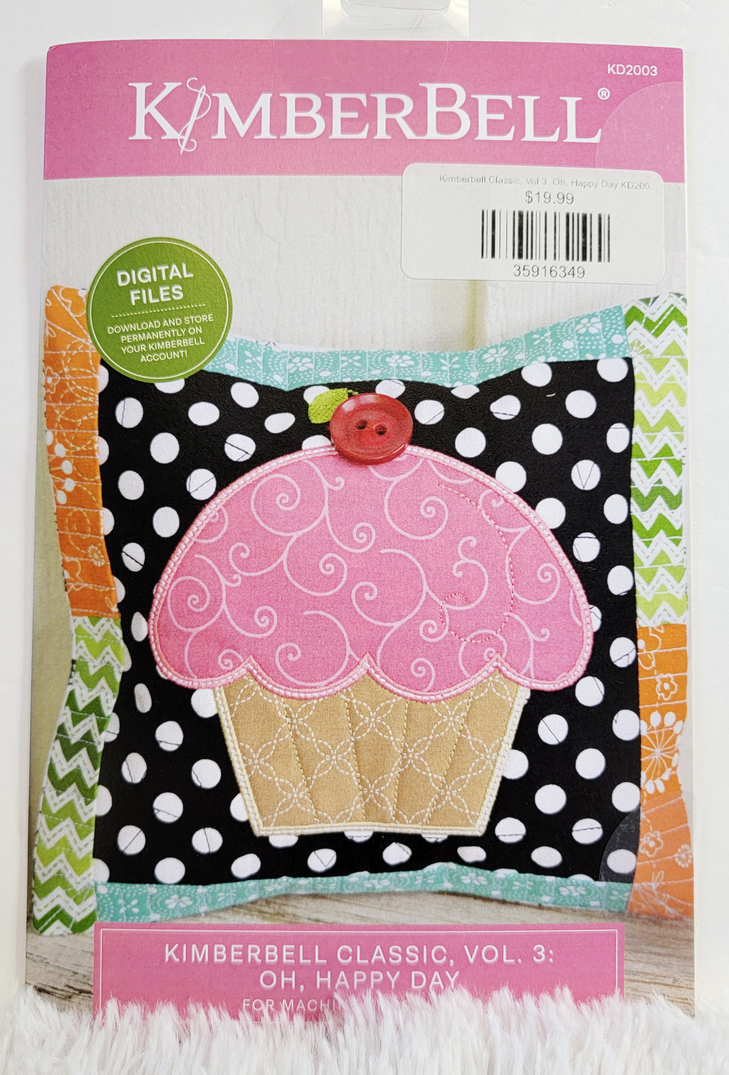 Kimberbell Classics Vol. 3: Oh, Happy Day Pouch Fabric Kit AND/OR Design