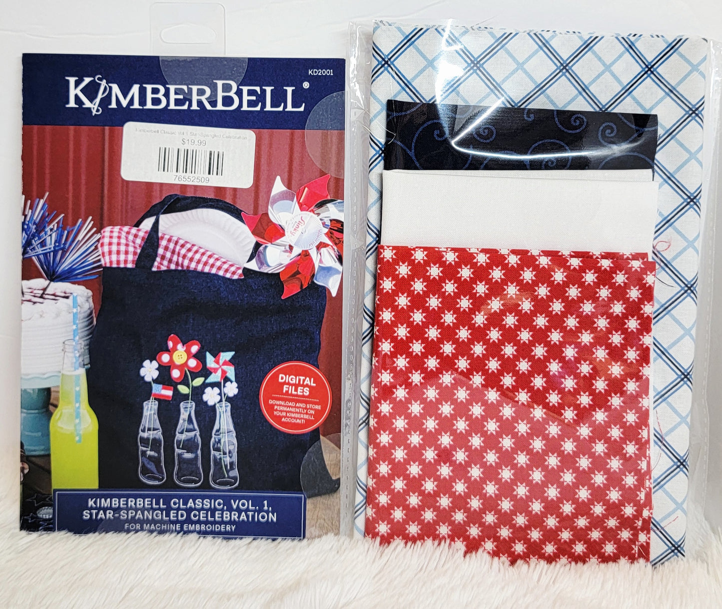 Kimberbell Classics Vol. 1: Star Spangled Celebration Mug Rug  Fabric Kit AND/OR Design