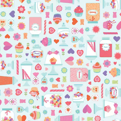 Kimberbell Sweet Shoppe (Sweetheart Street) Fabric Collection Sold by the Yard