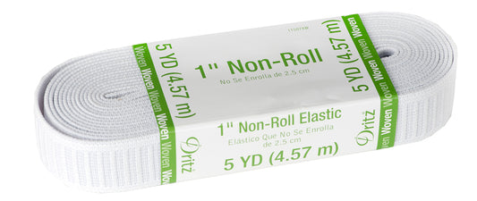 Dritz 1" Non-Roll Elastic 5 Yards 11507XW