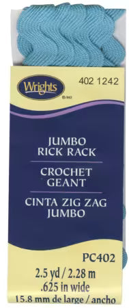 Wrights Jumbo Rick Rack Mediterranean # 1174021242