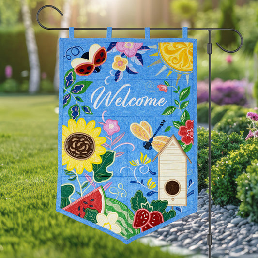 OESD Summer Welcome Garden Flag 13003 USB or Digital Download