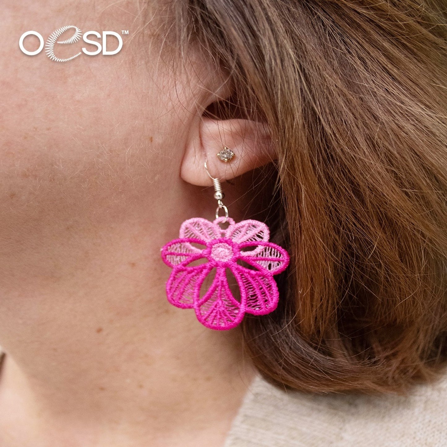 Flourishing Lace Earrings OESD  #13010 10 Designs  USB or Digital Download