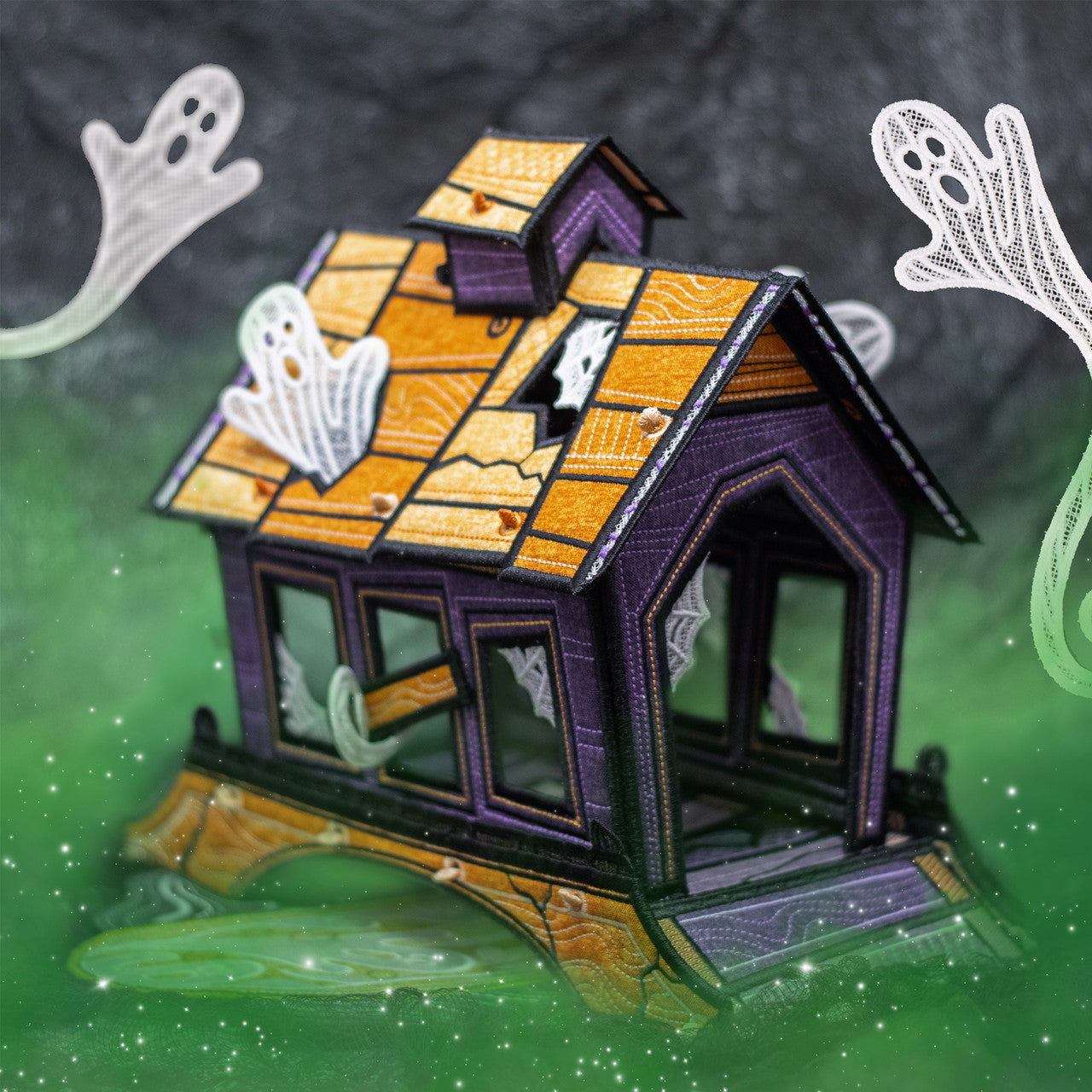 OESD Haunted Village Freestanding Bridge 13014USB