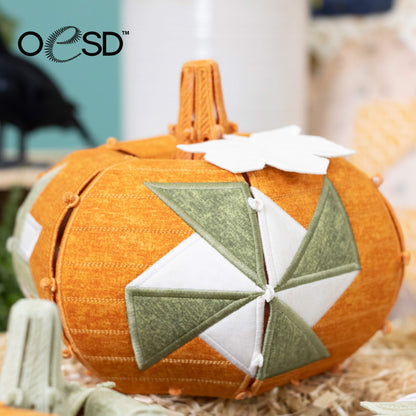 OESD Freestanding Quilt Block Pumpkins Design 13015 Physical USB or Digital Download