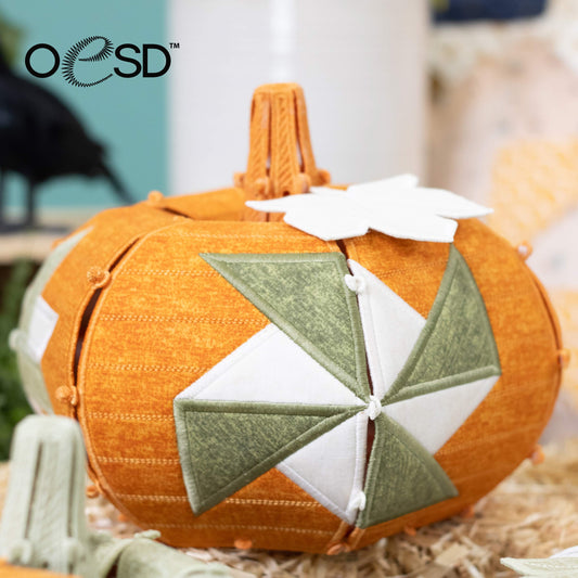 OESD Freestanding Quilt Block Pumpkins Design 13015 Physical USB or Digital Download