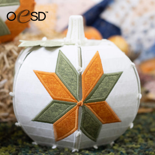 OESD Freestanding Quilt Block Pumpkins Design 13015 Physical USB or Digital Download