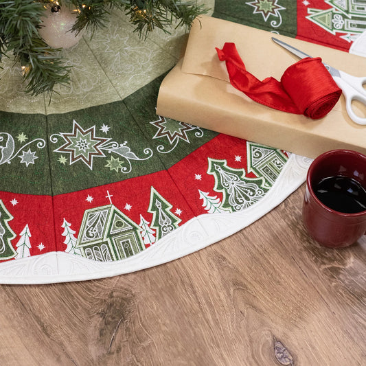 OESD Evergreen Star Christmas Tree Skirt DIGITAL DOWNLOAD DESIGN ONLY 13024USB