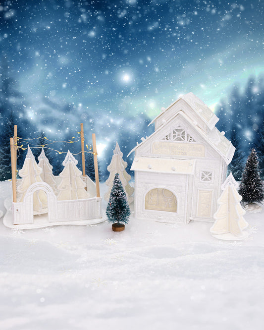 OESD Winter Village Freestanding Tree Farm 13037USB