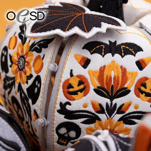 OESD Freestanding Midnight Garden Pumpkins Design and/or Thread Kit (use drop down menu)
