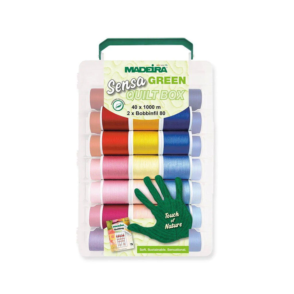 Color Sensa Reno Madeira Sensa Green Quilt Box - 40 Spools of Thread #8050 – A1 Vacuum ...