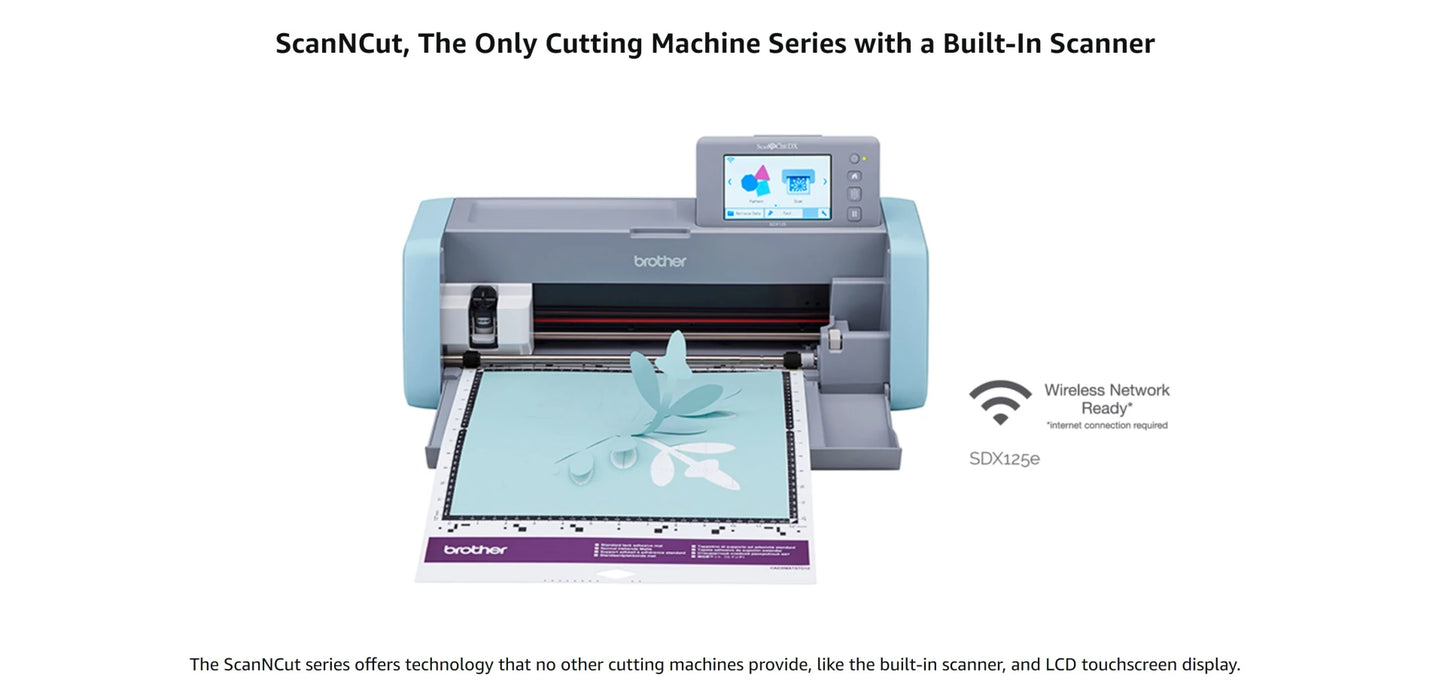 Brother Scan N Cut SDX125E (Innovis Edition 682 Built-in Designs and 3 Pattern Collections)
