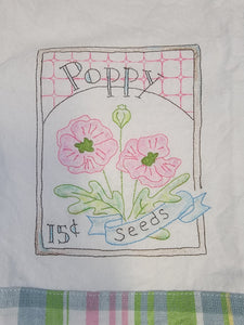 Summer Garden Dish Towels Creating an Embroidery Design from a Line Image in Design Center / IQ Designer 5/17/24 1pm-4pm PST