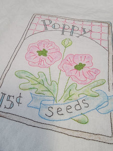 Summer Garden Dish Towels Creating an Embroidery Design from a Line Image in Design Center / IQ Designer 5/28/24 10am-1pm PST