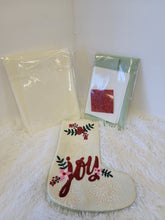 Load image into Gallery viewer, Digital Dealer 2024 November: Christmas Joy Lace Gift Stocking FABRIC KIT, DESIGN AND THREAD KIT USE DROP DOWN FOR PRICING