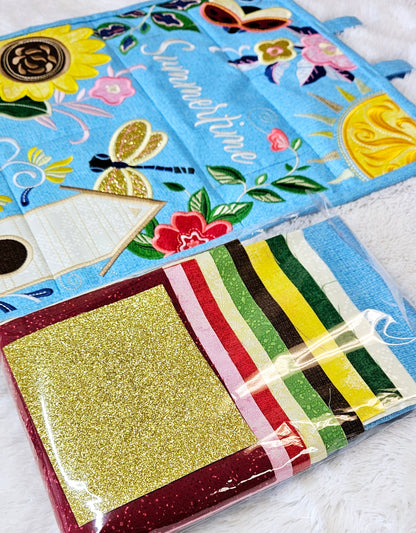 FABRIC KIT for OESD Summer Welcome Garden Flag READY TO SHIP END OF APRIL