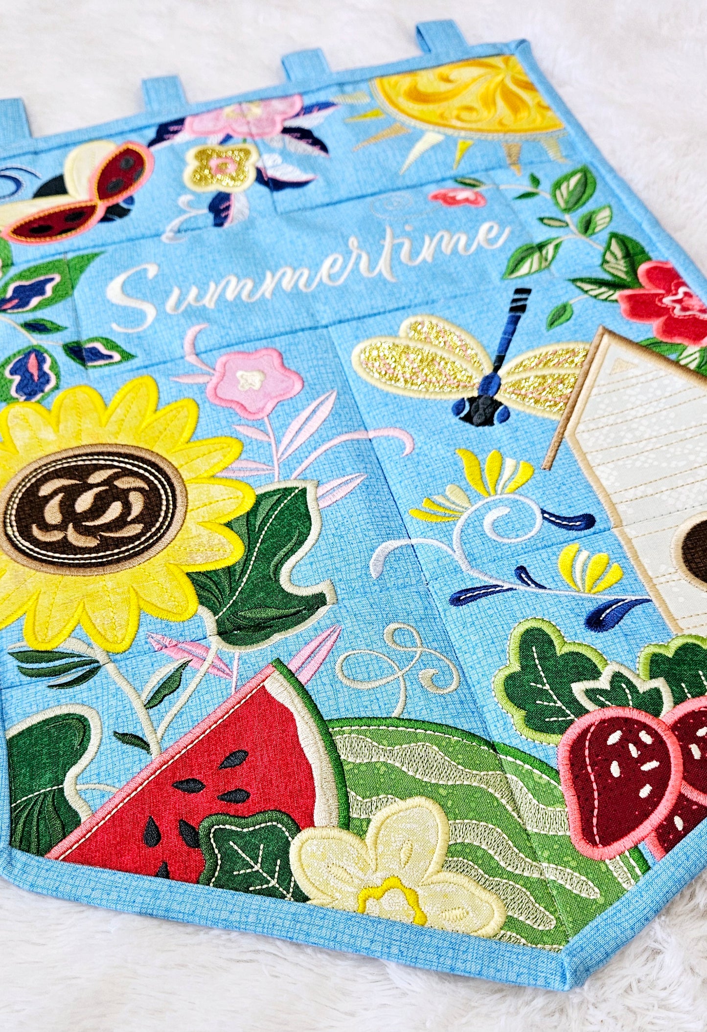 FABRIC KIT for OESD Summer Welcome Garden Flag READY TO SHIP END OF APRIL