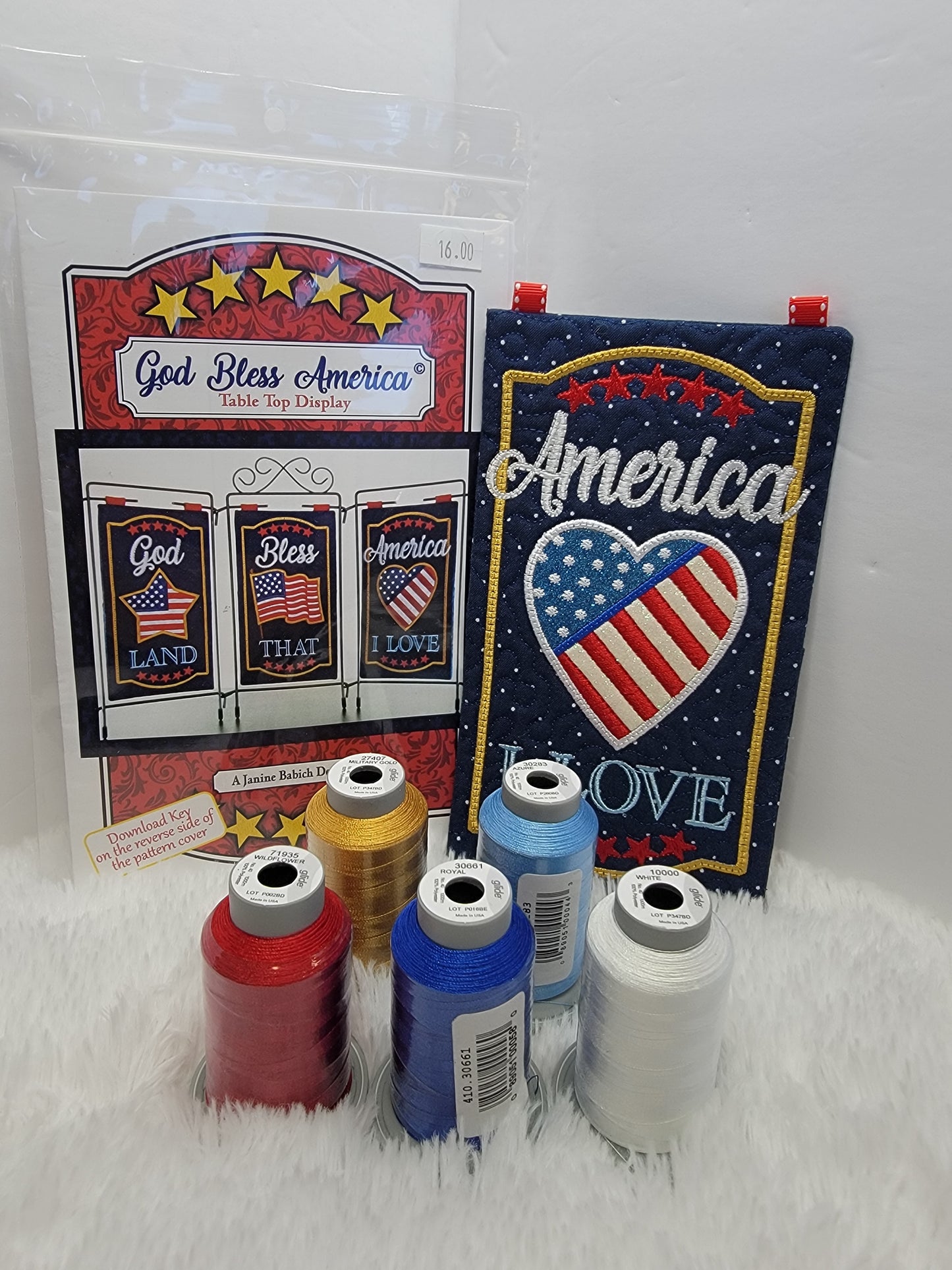 Janine Babich God Bless America Table Topper Project Thread Collection