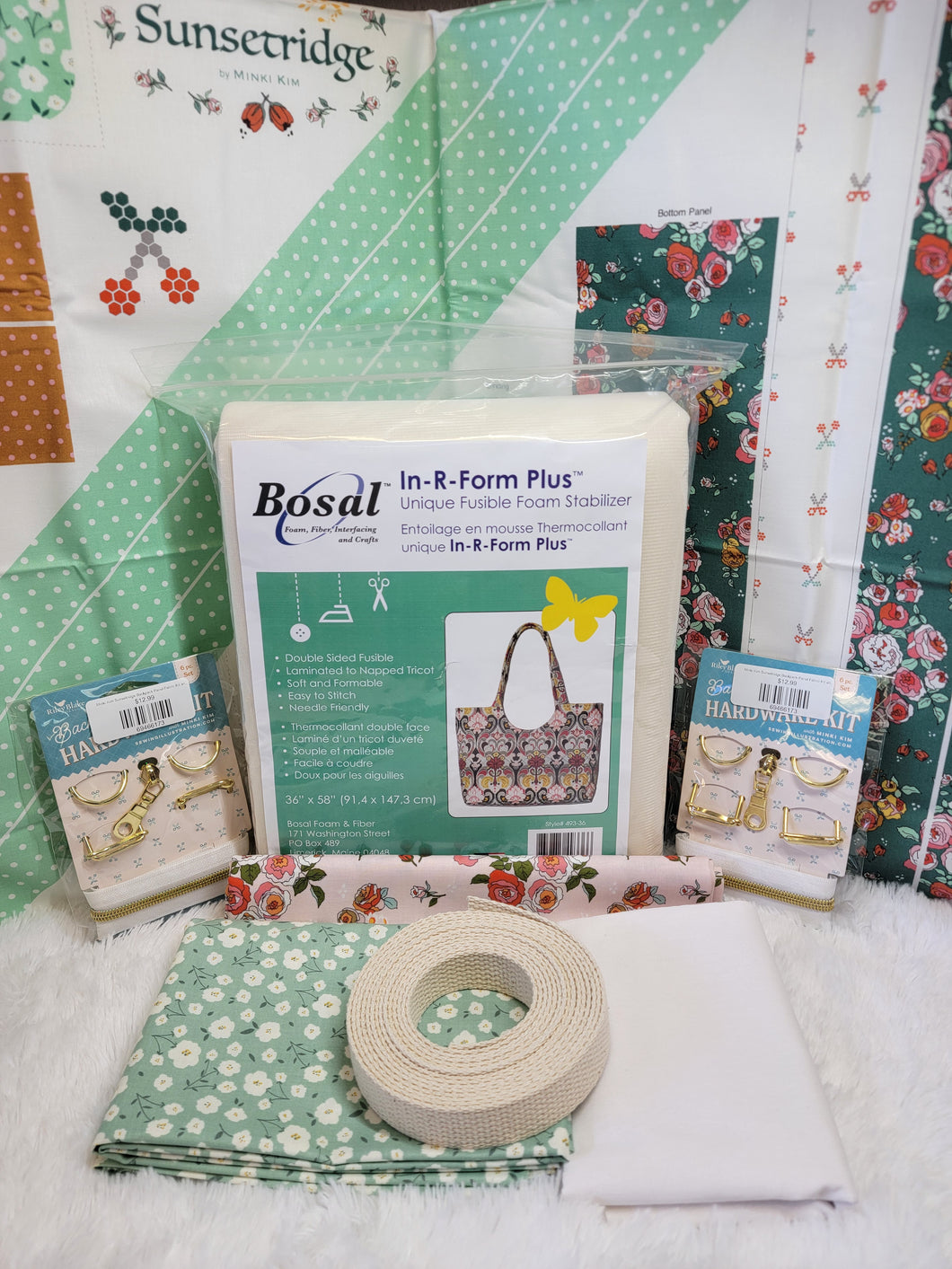 MAKES 2 BACKPACKS Minki Kim Sunsetridge Backpack Panel Fabric Kit AND/OR ITEMS A LA CARTE USE THE DROP DOWN WINDOW TO MAKE YOUR SELECTION
