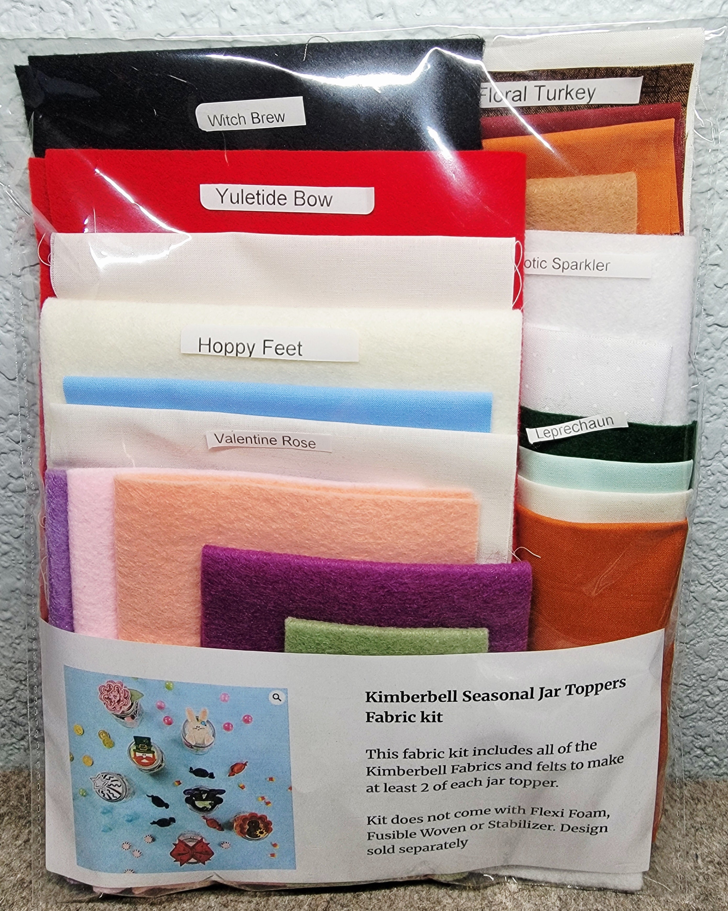 Fabric kit to go with Kimberbell Seasonal Jar Toppers KD5148 – A1 ...