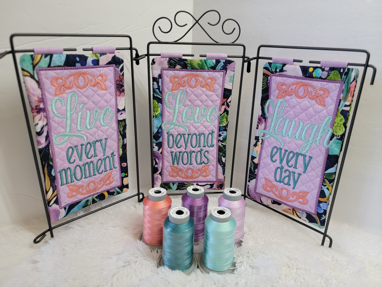 Janine Babich Live, Love, Laugh Table Topper Sew Along Thread Set