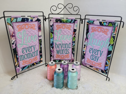 Janine Babich Live, Love, Laugh Table Topper Sew Along Thread Set