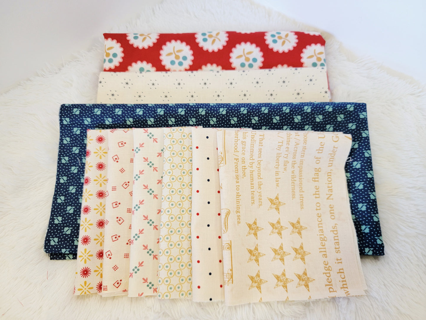 Riley Blake Ameicana Table Runner and/or Pillow Fabric Kits