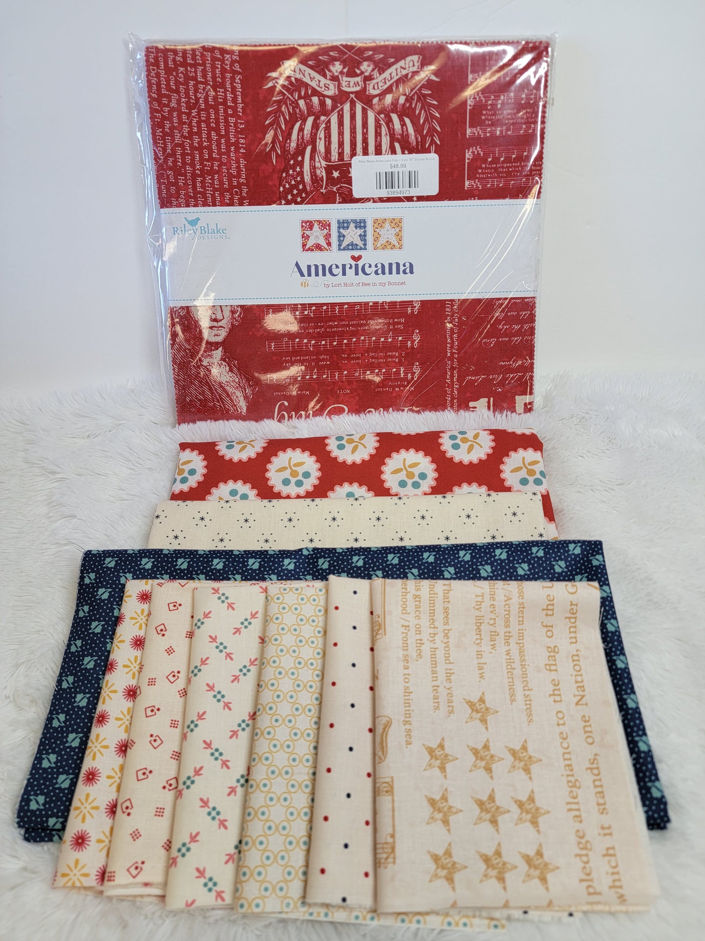 Riley Blake Ameicana Table Runner and/or Pillow Fabric Kits