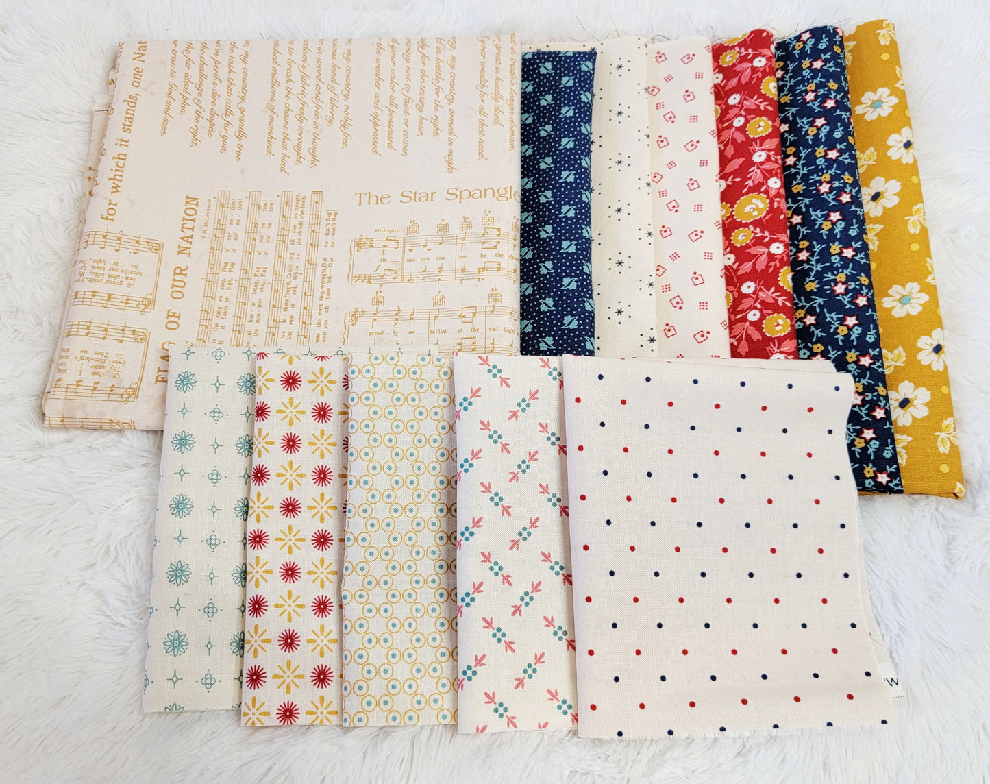 Riley Blake Ameicana Table Runner and/or Pillow Fabric Kits