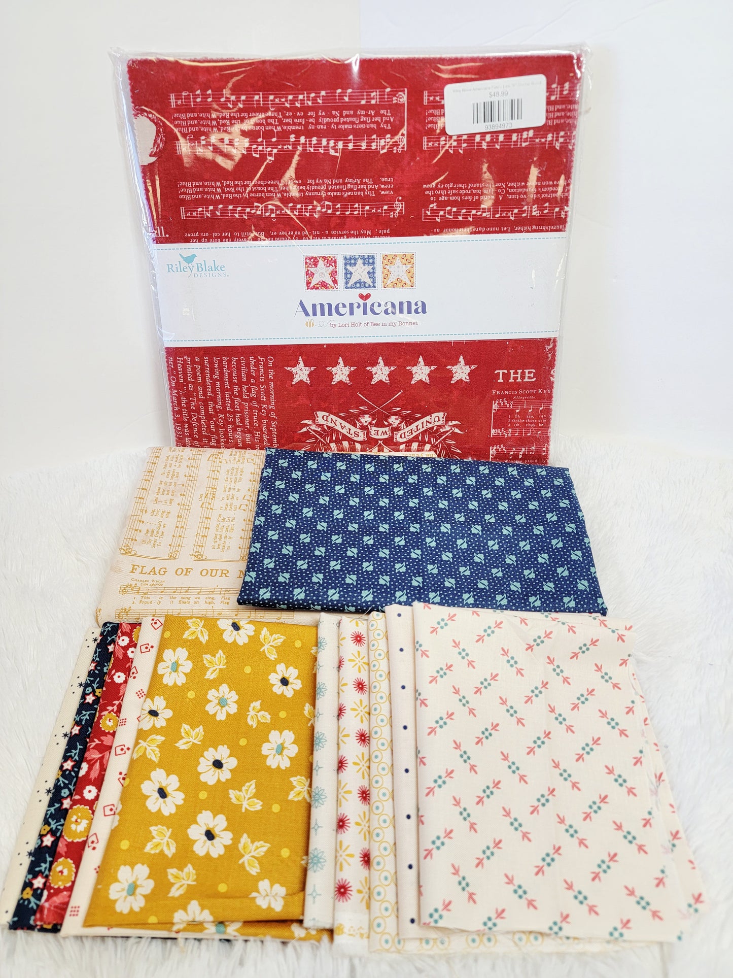 Riley Blake Ameicana Table Runner and/or Pillow Fabric Kits